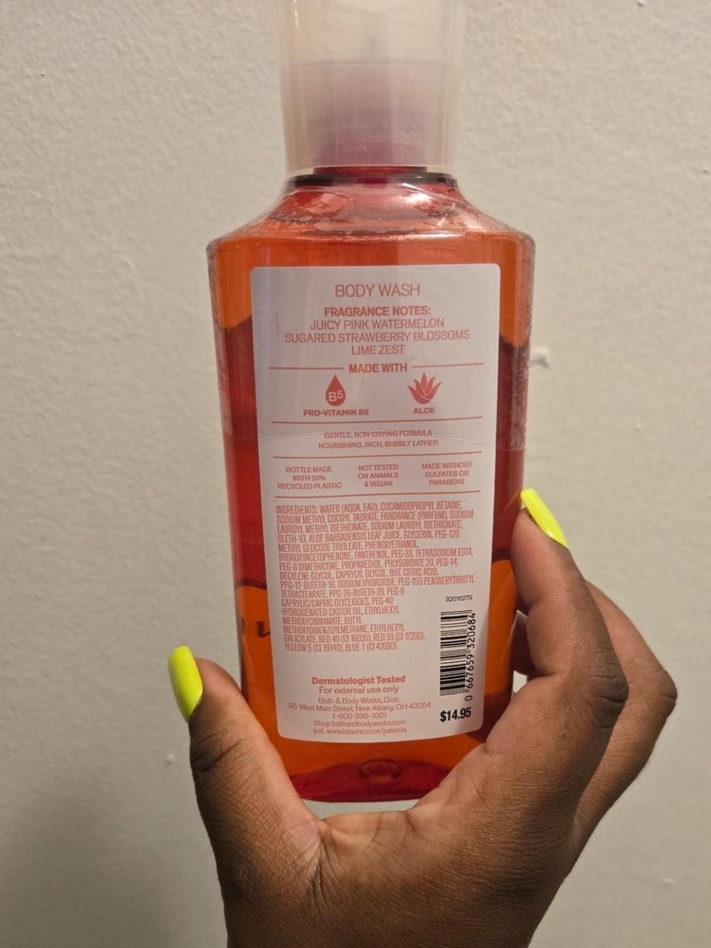 PINK Watermelon Blast Body Wash - Bath And Body Works - Picture 3 of 3